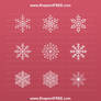 Christmas Snowflakes Photoshop Shapes
