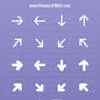 Rounded Arrows Photoshop Shapes by Shapes4FREE