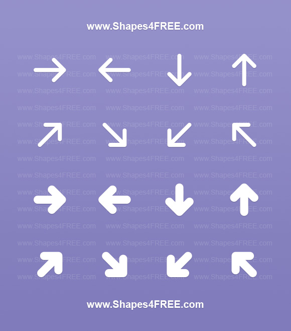 Pattern With Rounded Arrows Rounded Arrows Photoshop Shapes by Shapes4FREE by Shapes4FREE on DeviantArt