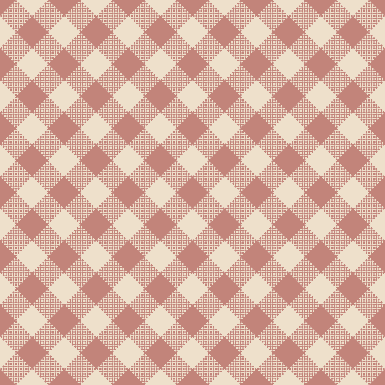 Pink Diagonal Gingham Pixel Pattern Vector (SVG)