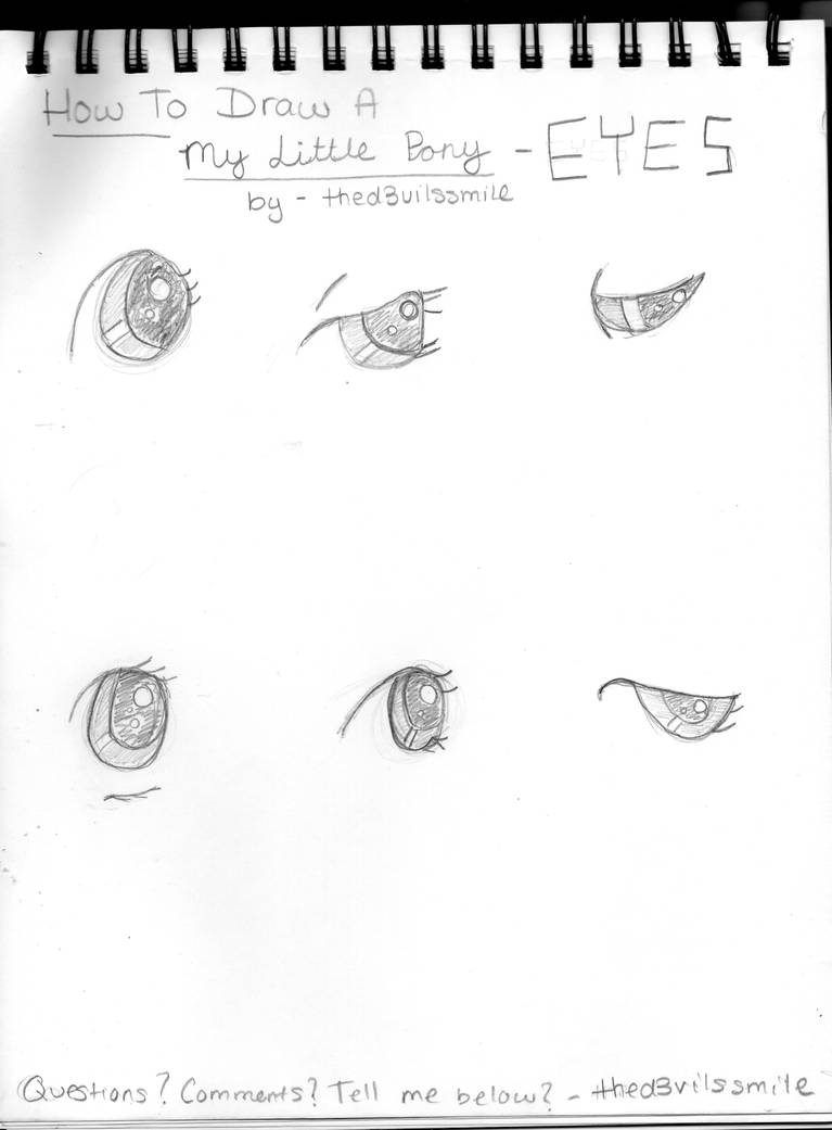 How To Draw A My Little Pony - Eyes by thed3vilssmile on DeviantArt