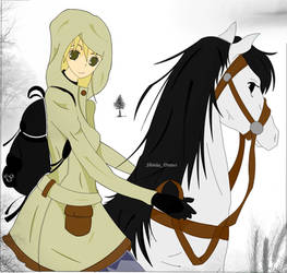 Maka Albarn: A stranger and a horse.