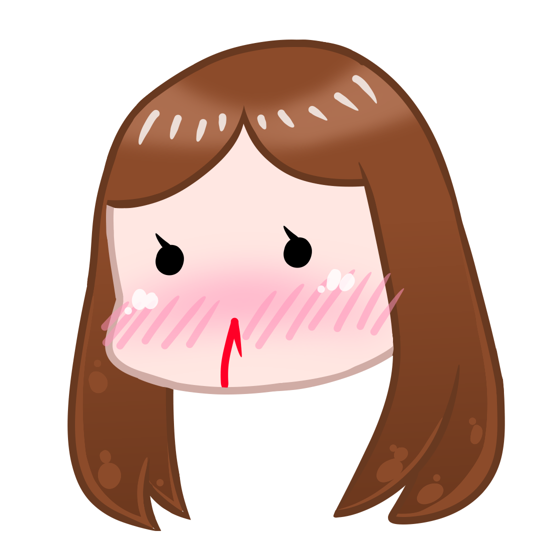 Fujoshi nose bleed emote by ArtyLlamaQueen on DeviantArt