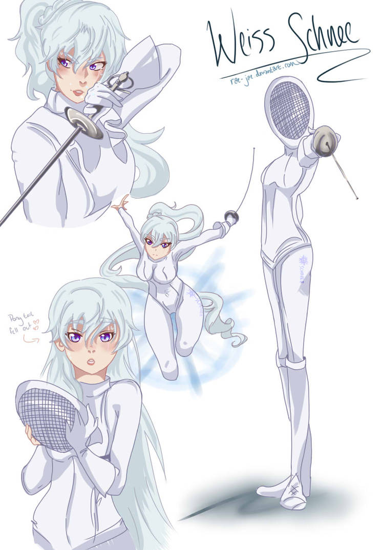 Weiss Fencing by rae-jae on DeviantArt