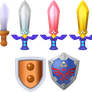 A Link Between Worlds Swords 'n' Shields