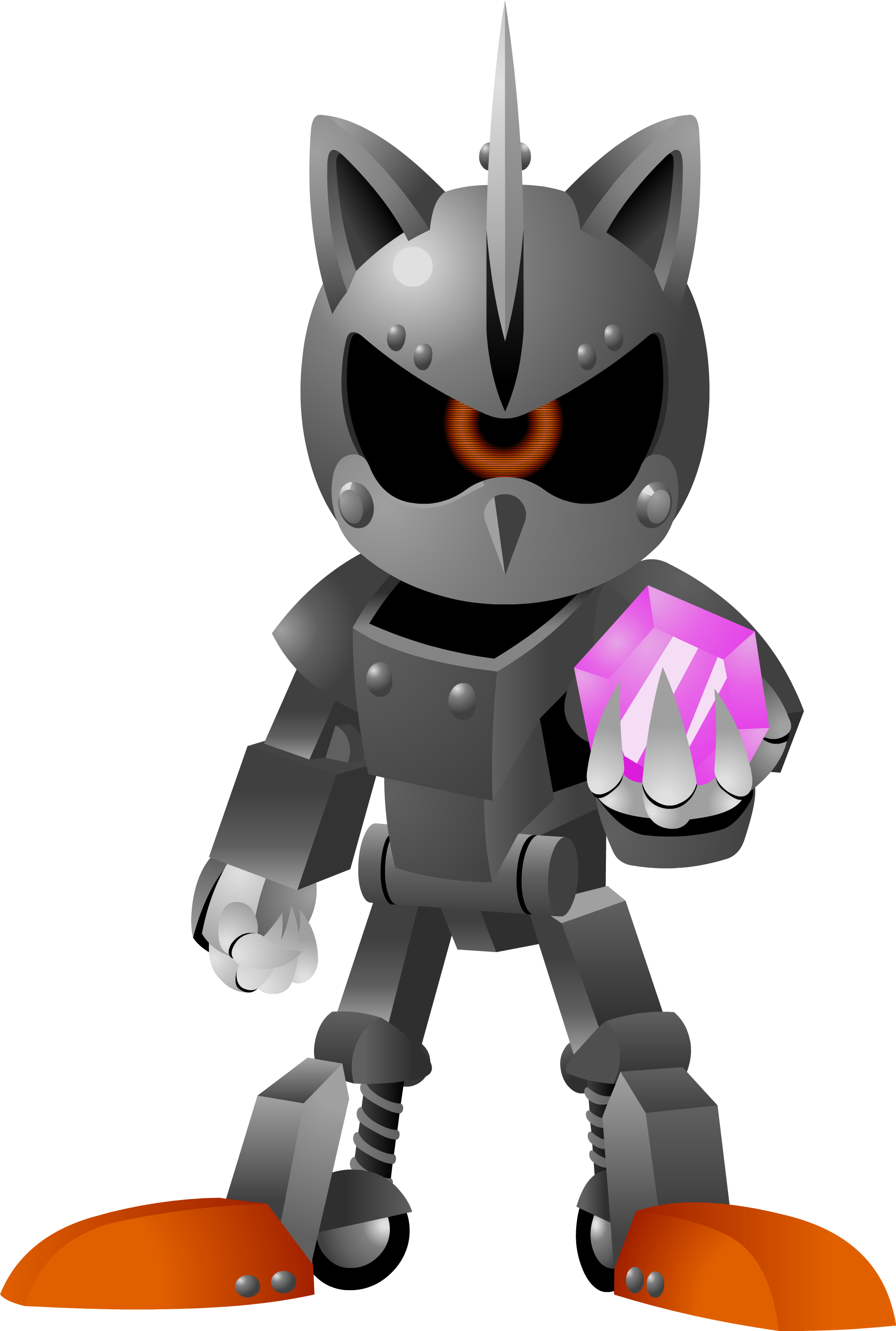 Neo Metal Sonic, Unused Preview render by Nibroc-Rock on DeviantArt