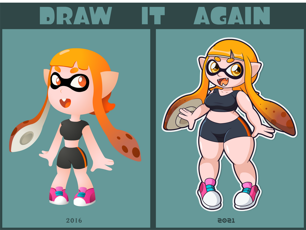 Draw it again - Inkling Girl by Doctor-G on DeviantArt