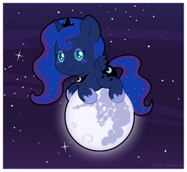 Cute Moon Horse