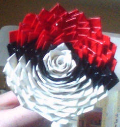 Pokeball Duct Tape Flower