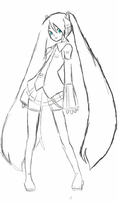 Free Miku Rig Drawing miku by Rainbowsprinkles4 on DeviantArt