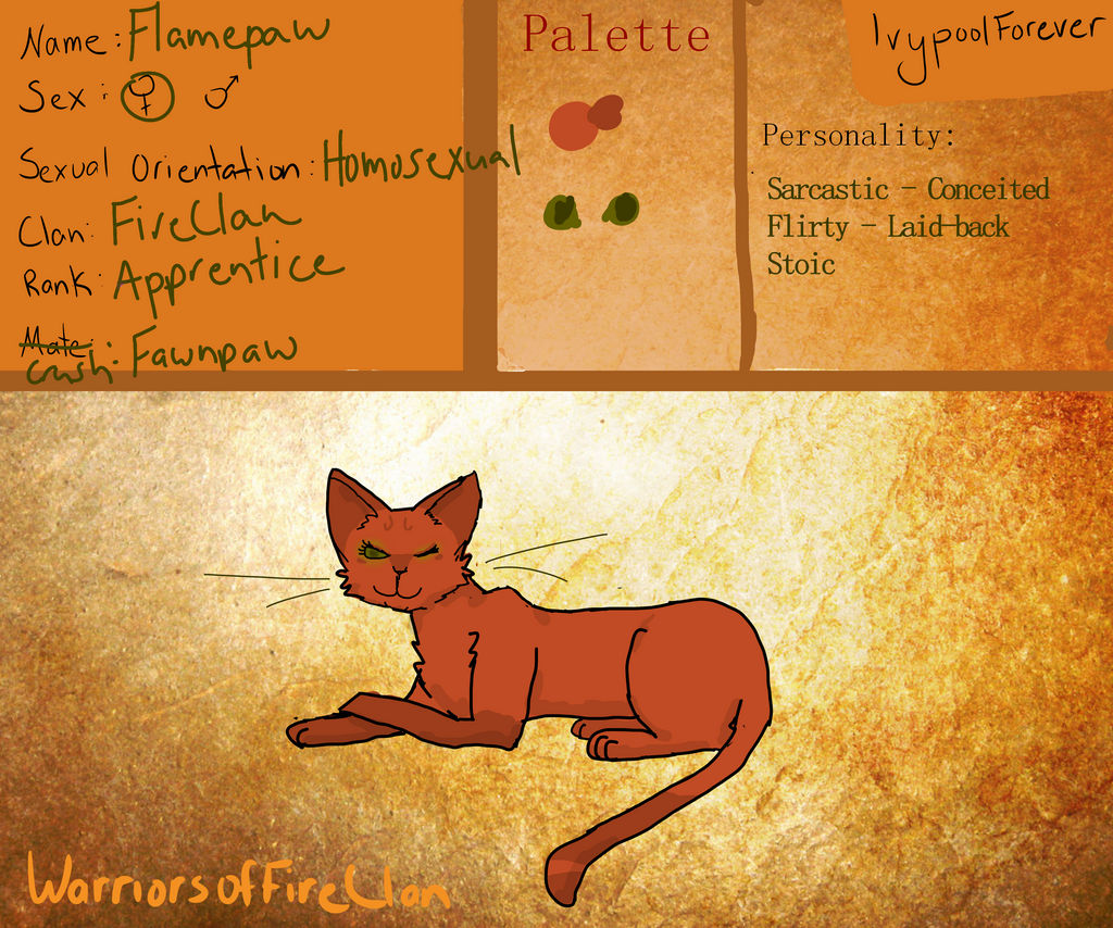 Flamepaw FireClan App by IvypoolForever