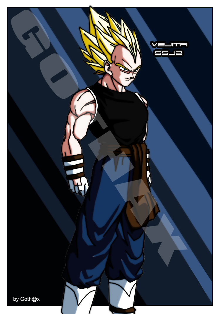 Dragon Ball Super - Vegeta SSJ2 Blue by razorzeshu on DeviantArt