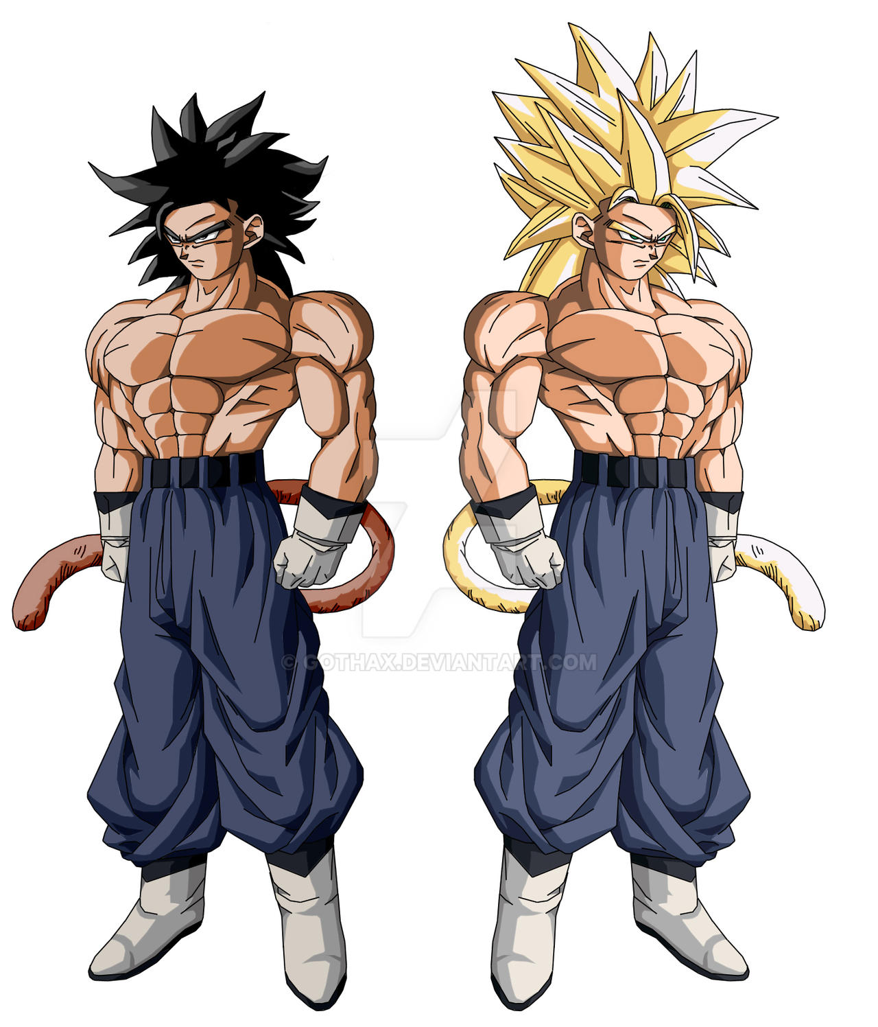 My own Saiyan by Gothax on DeviantArt