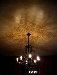 hand-painted ceiling