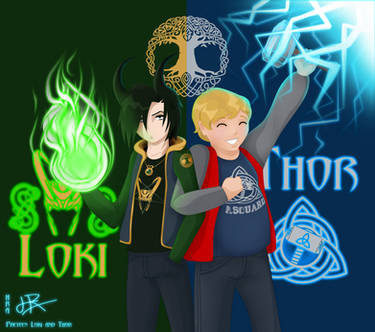 Preteen Thor and Loki