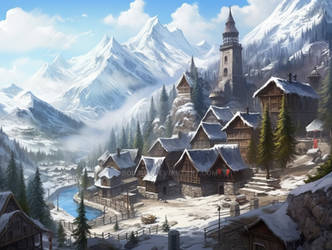 Winter village