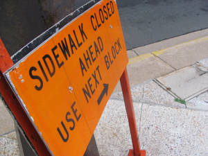 The City: Sidewalk Closed