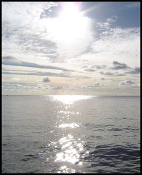 Sun on the sea