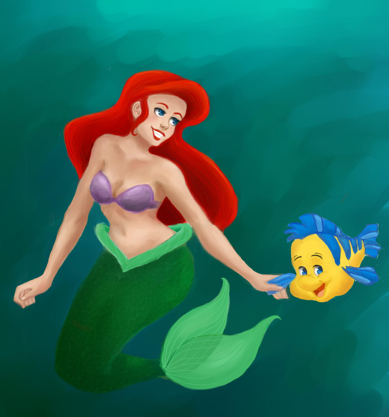 Ariel and Flounder