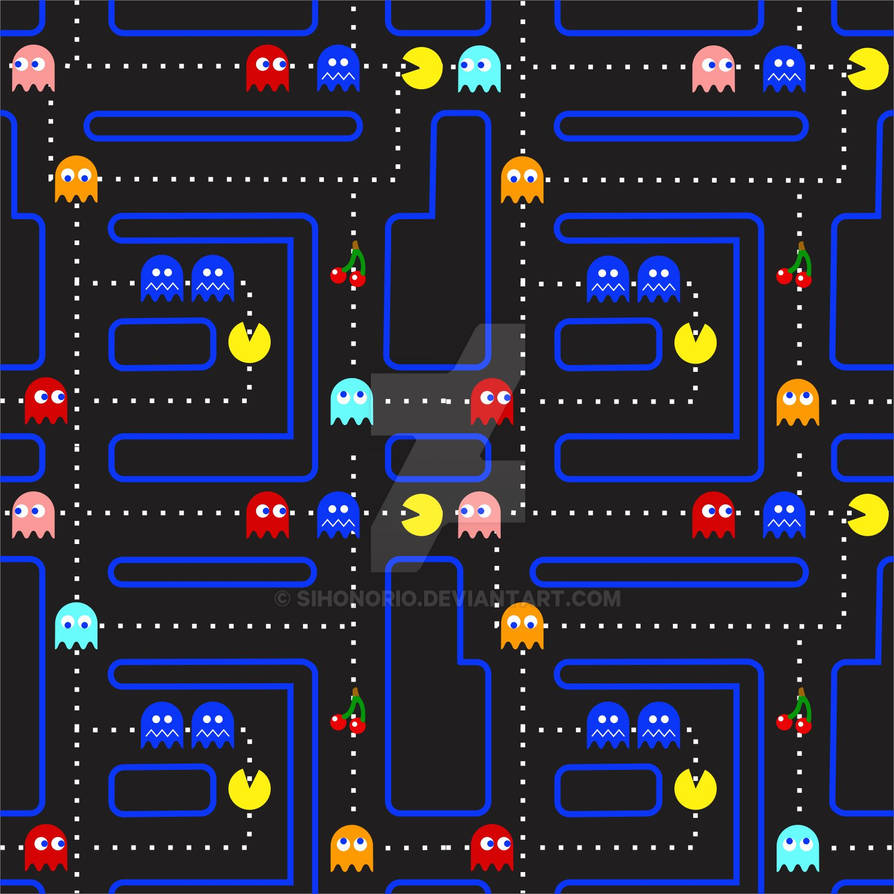 Pacman Pattern by sihonorio on DeviantArt