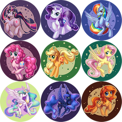 Pony buttons