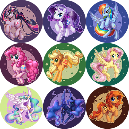 Pony buttons