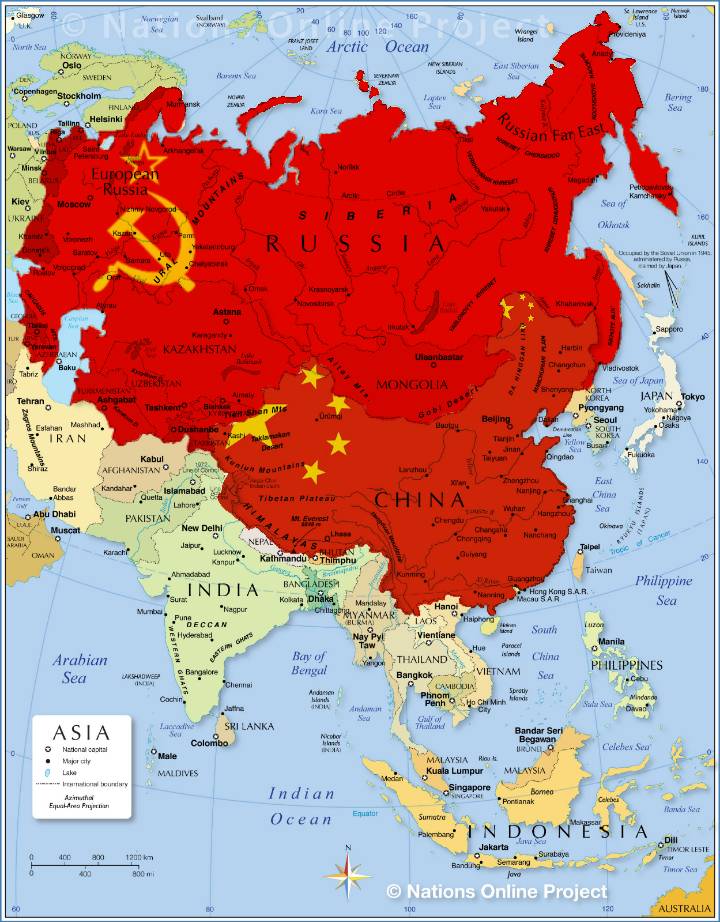 Ussr Map Soviet Union World Map