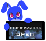 PC - Bubble Commissions Open Stamp by BlueBismuth