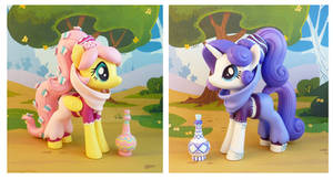 Genie Fluttershy and Rarity