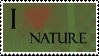 My first stamp - I love Nature by Wolf-Chief