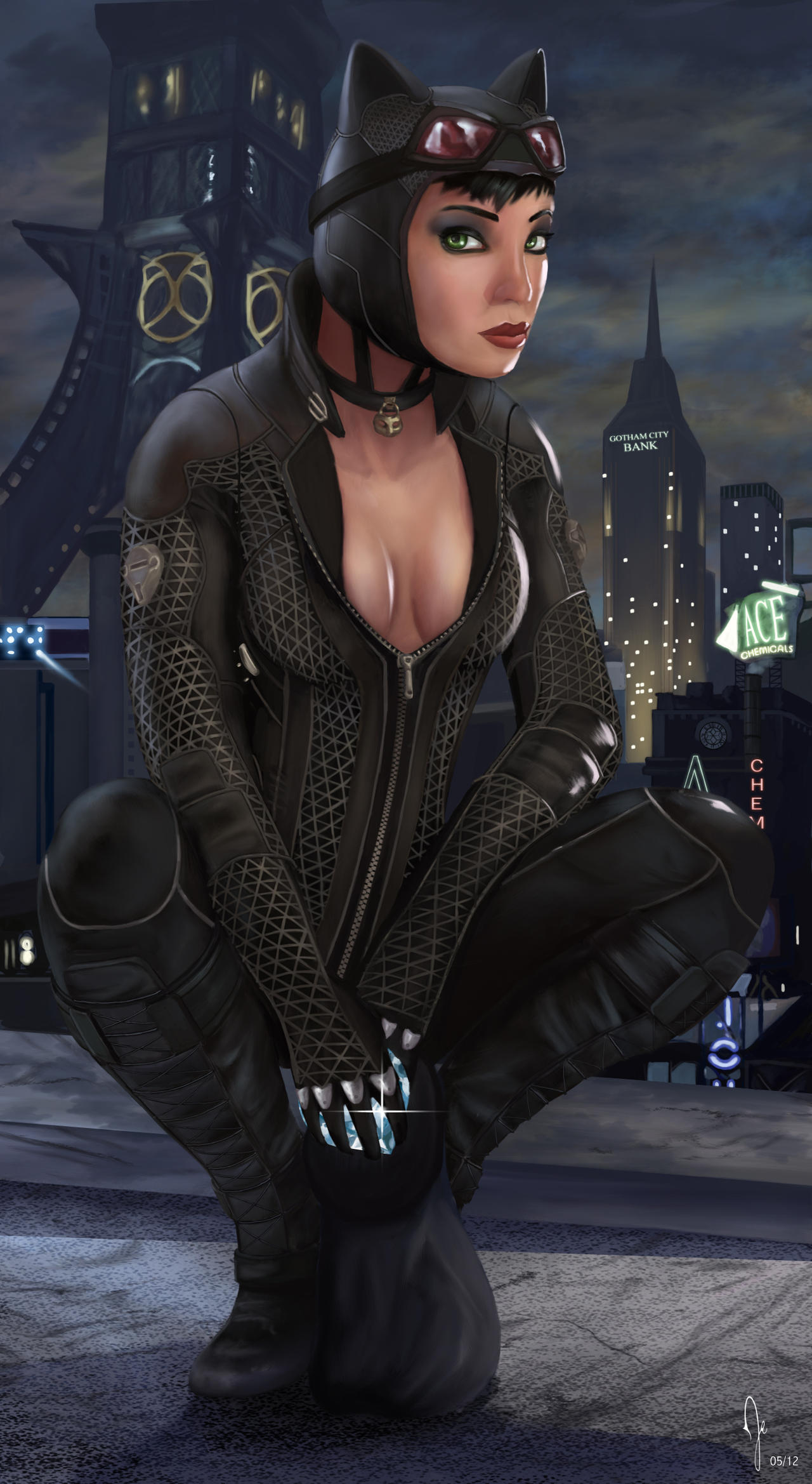 Batman Arkham City - Catwoman by RuddsArt on DeviantArt
