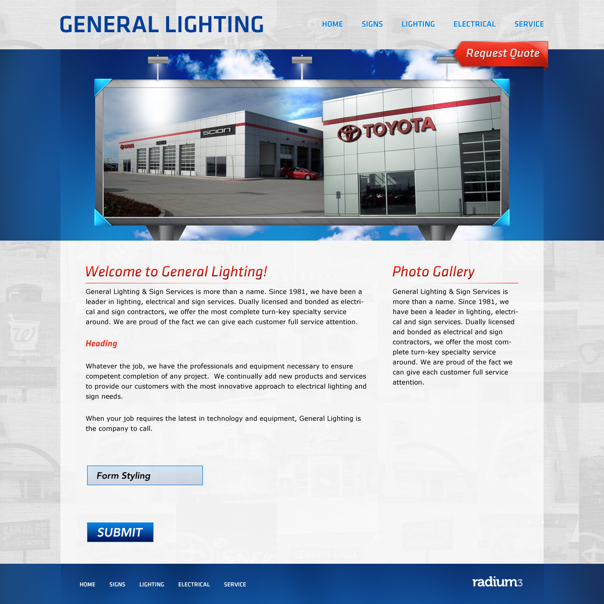 Lighting Website