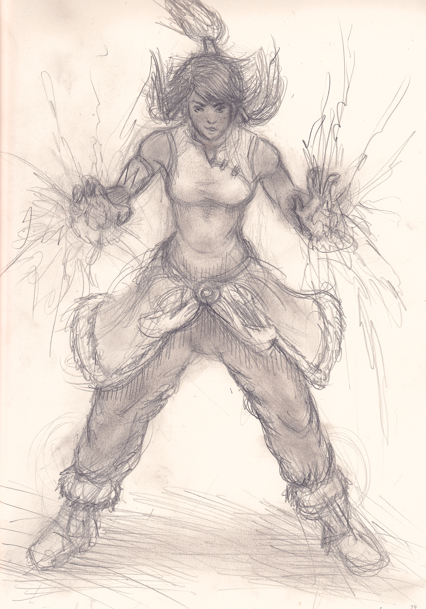 [Almost] Daily Sketch 007 - Korra: Rage Mode On