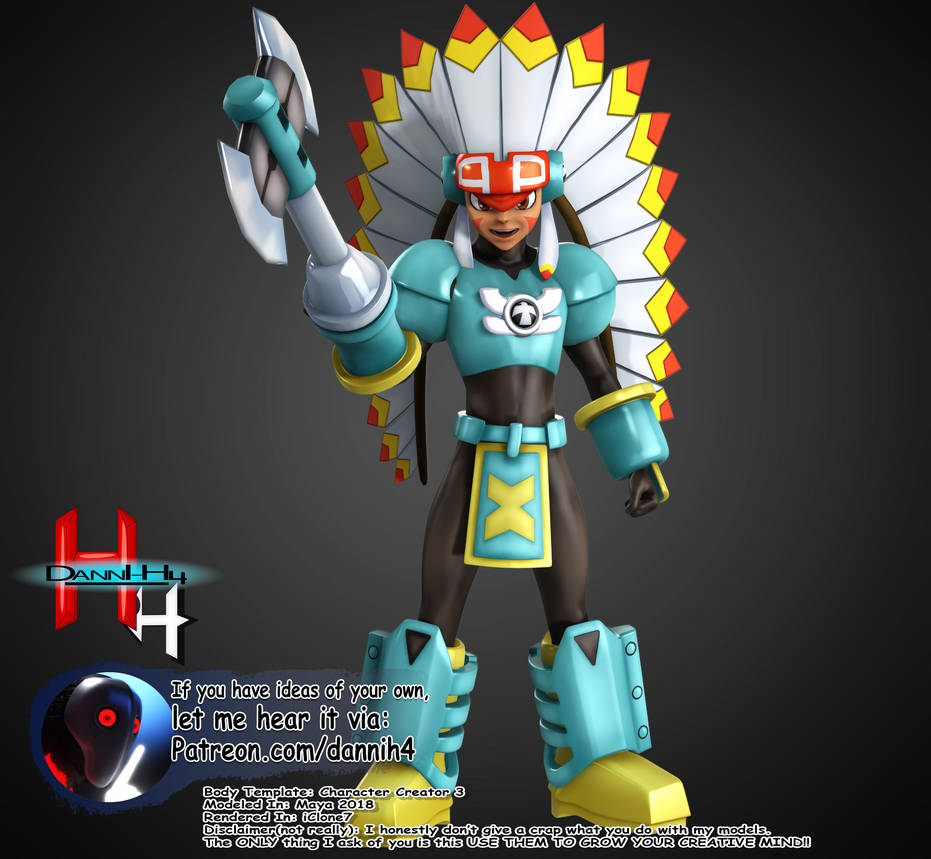 TomahawkMan.EXE WIP by Danni-H4 on DeviantArt