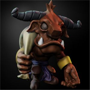 Krosmaster Minotaur - Zbrush Introduction Class