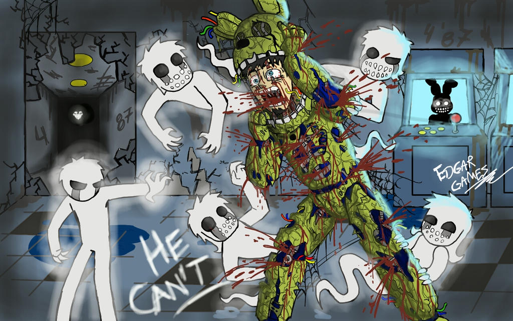 Children, HELP ME!!! SpringTrap FNAF3 by Edgar-Games on DeviantArt