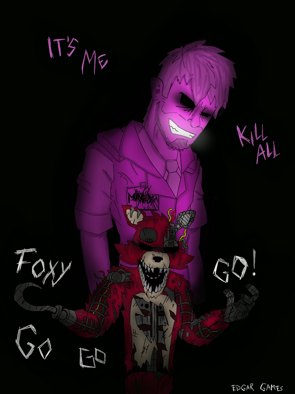 Foxy Death Screen Fnaf2 By Edgar Games On Deviantart