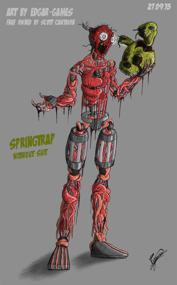 SpringTrap FNAF3/ Without Suit art by Edgar-Games