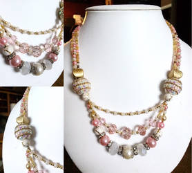 Pink and Gold Necklace