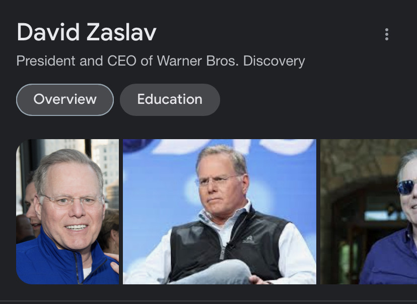 David Zaslav  Warner Bros. Discovery