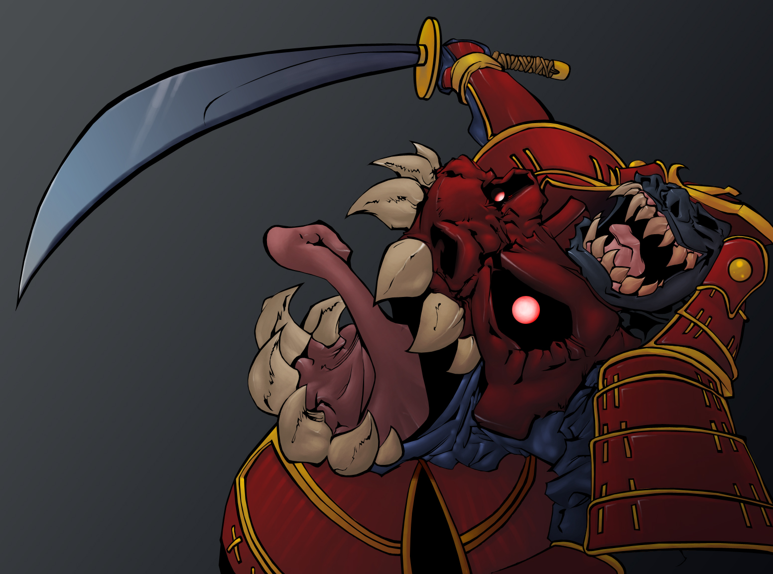 bishamon by pancreas on DeviantArt
