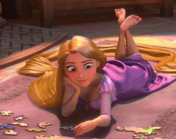 Rapunzel's feet