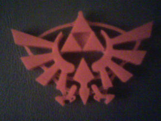 3d printed triforce and crest