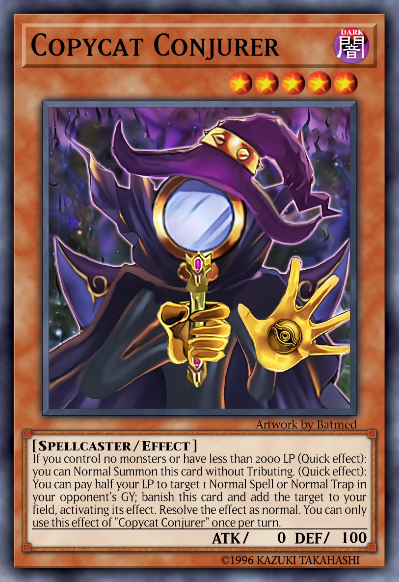 copycat yugioh card Yu-Gi-Oh! - (5DS1-EN015) - 5Ds Starter Deck - Unlimited Edition This cards ATK and DEF become equal to the selected monsters original ATK and DEF. Copycat (anime) - Yugipedia
