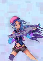 Arcade caitlyn Fanart by AeriGraphy