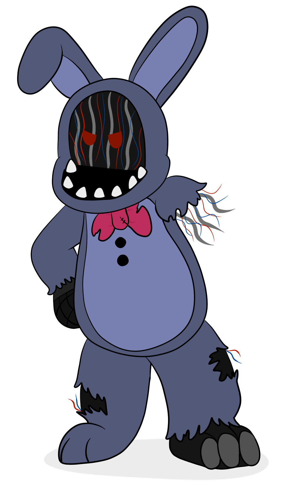 F Naf Withered Bonnie Drawing,Fnaf Withered Bonnie By Lividcreativity On De...