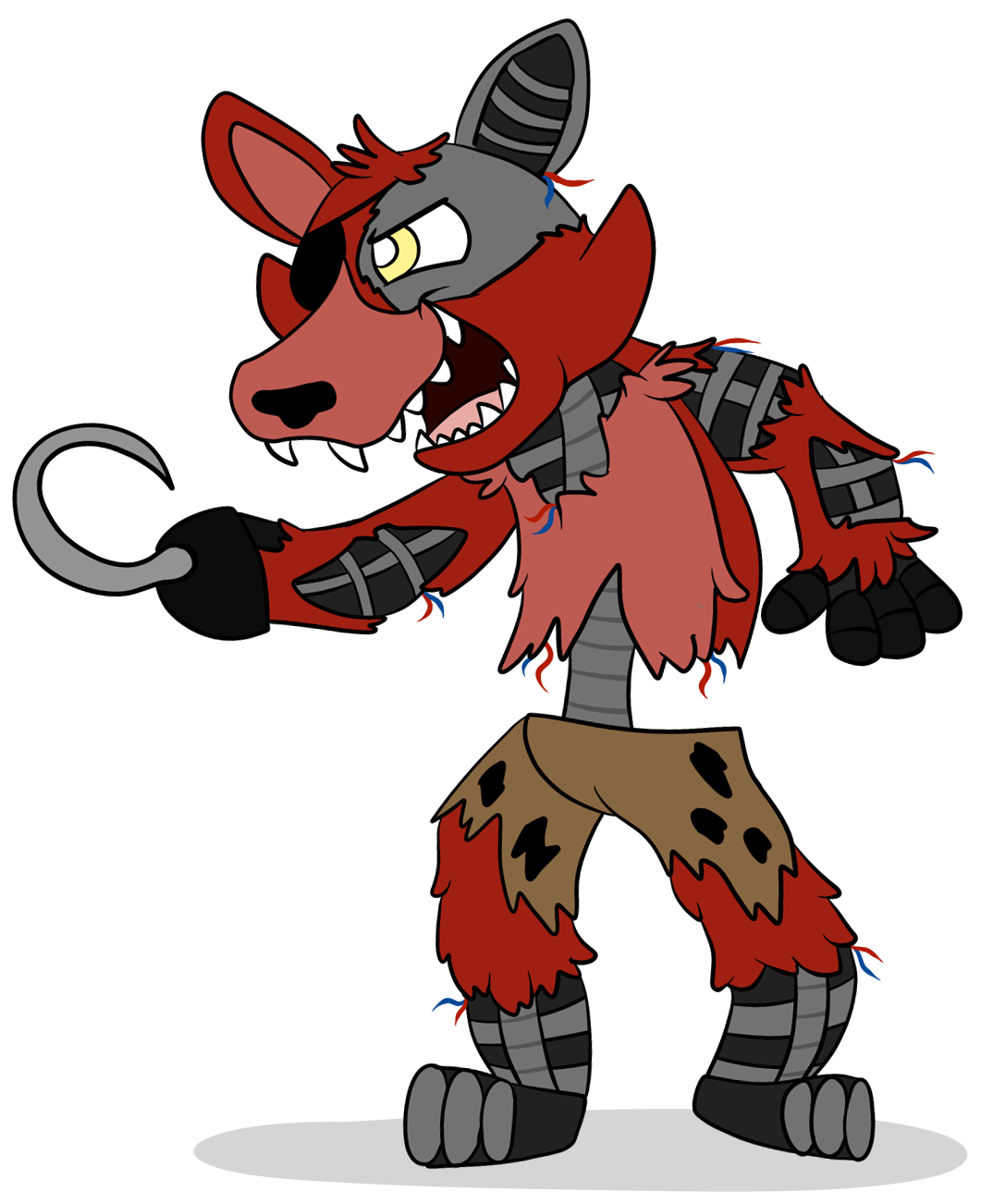 Withered Foxy - Desenho de tales_3004 - Gartic