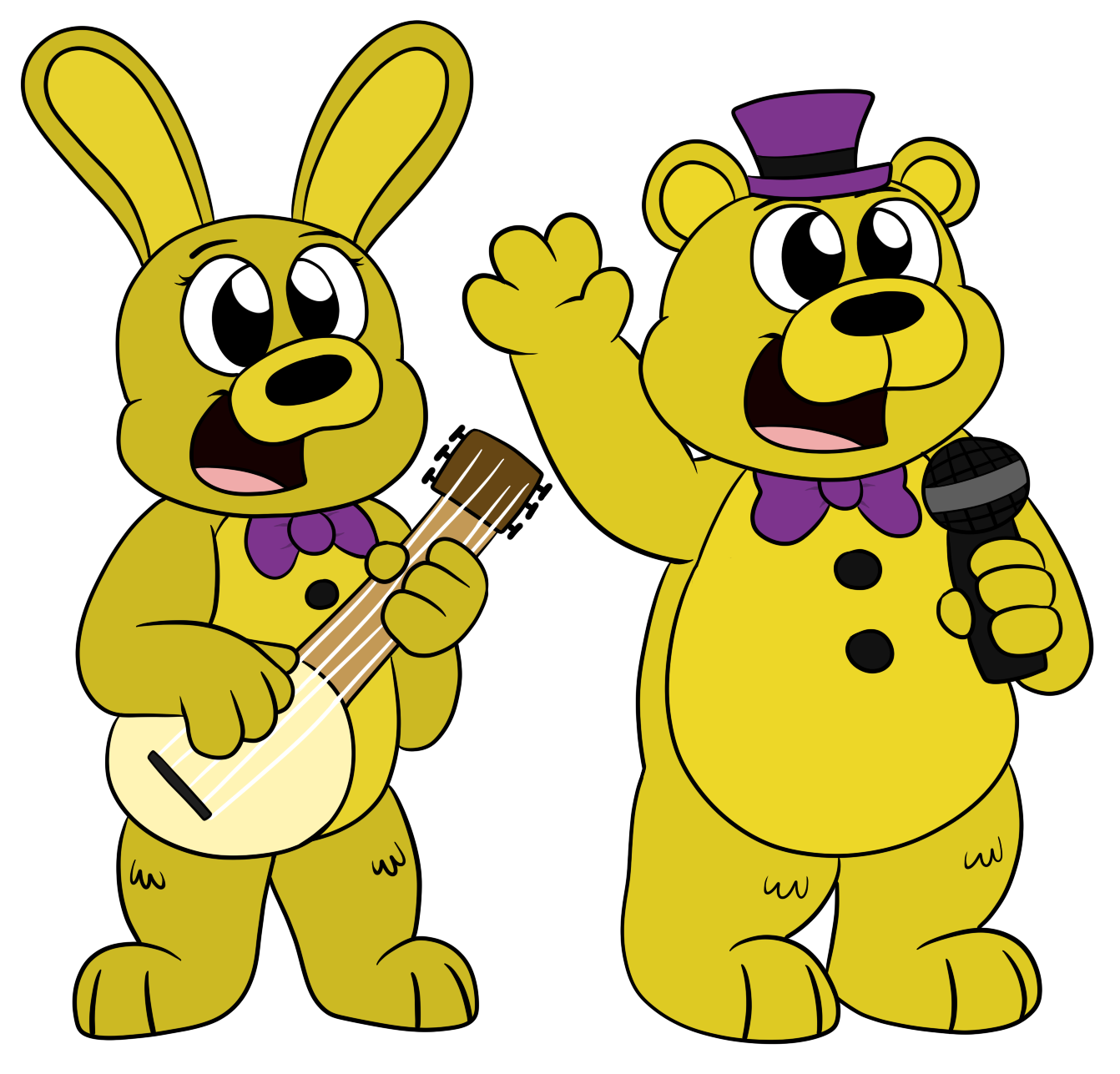 SpringBonnie and Fredbear~ Golden duo by suenta-deathgod -- Fur Affinity  [dot] net