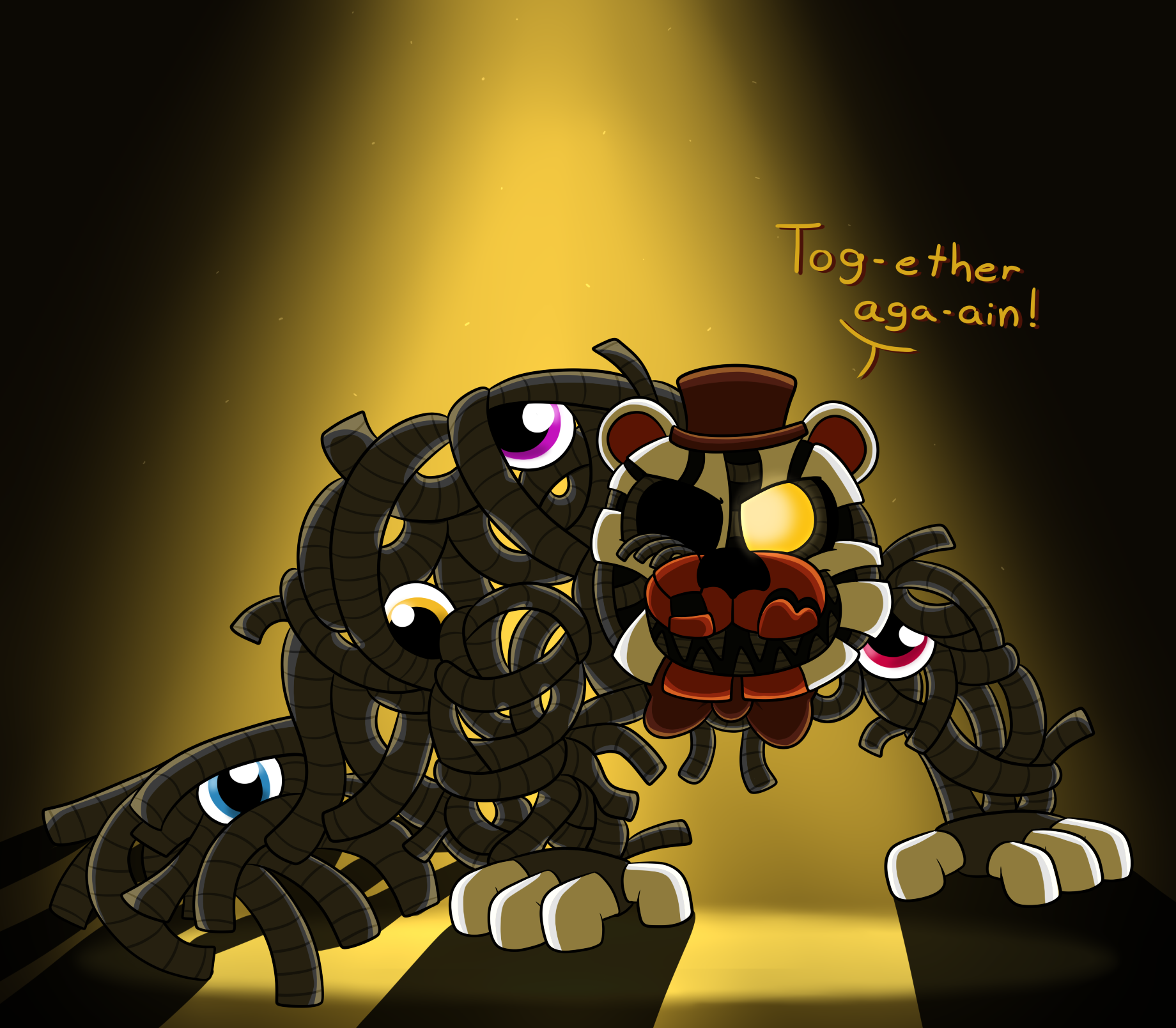 Molten Freddy [version by @Rainb0we] - my version fanart 🌟 in