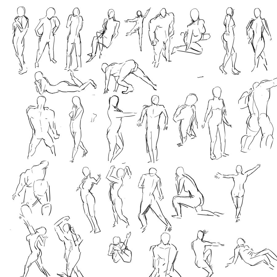Human Rposes Human Poses by jingsketch on DeviantArt